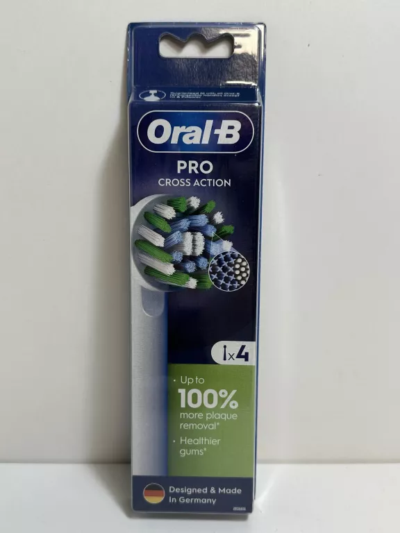 BRAUN ORAL-B CROSSACTION EB50RX-4 4 KOŃCÓWKI DO SZCZOTECZKI ORAL-B
