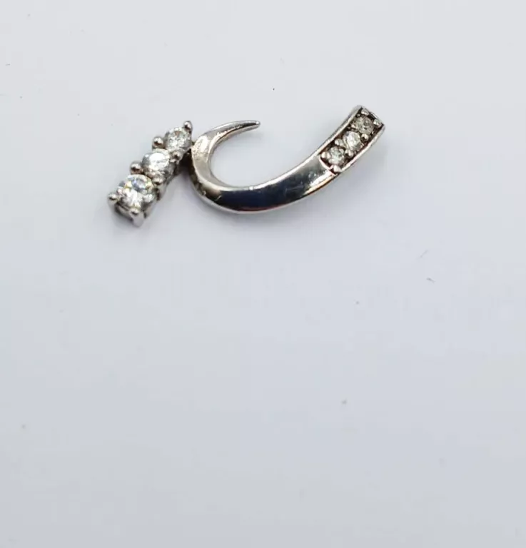 SREBRNY WISIOREK Z CYRKONIAMI P 925 1,71G 2CM