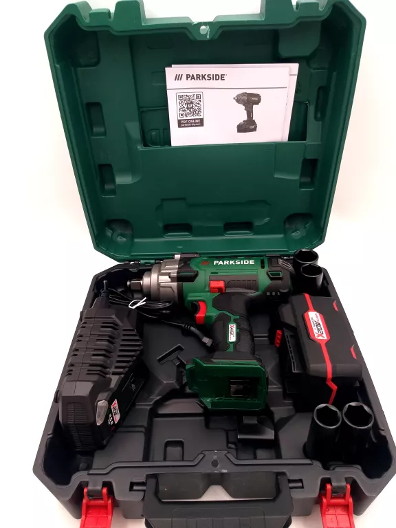 KLUCZ UDAROWY PARKSIDE PASSK 20-LI C4 BATERIA WALIZKA