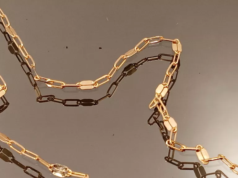 PIĘKNY ZŁOTY ŁAŃCUSZEK SPLOT ,, ANKIER BLASZKI,, PRÓBA 585