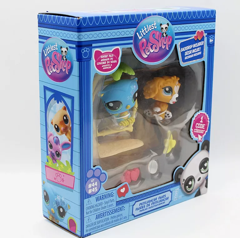 ZESTAW FIGUREK LITTLEST PET SHOP WYSPA RAJSKA WYSPA G7 #44 #45