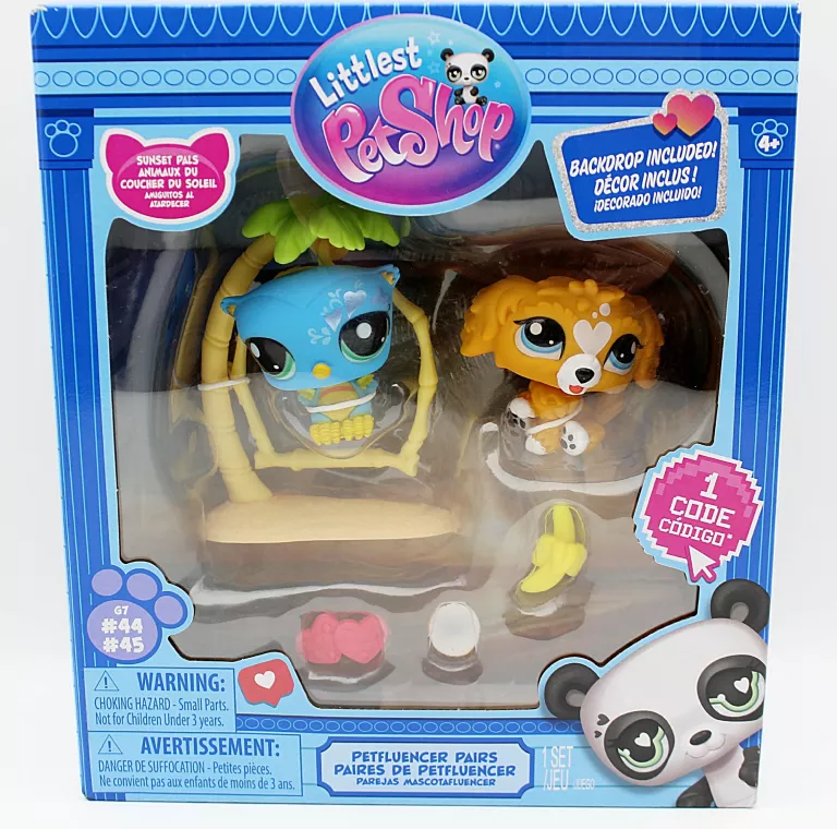 ZESTAW FIGUREK LITTLEST PET SHOP WYSPA RAJSKA WYSPA G7 #44 #45