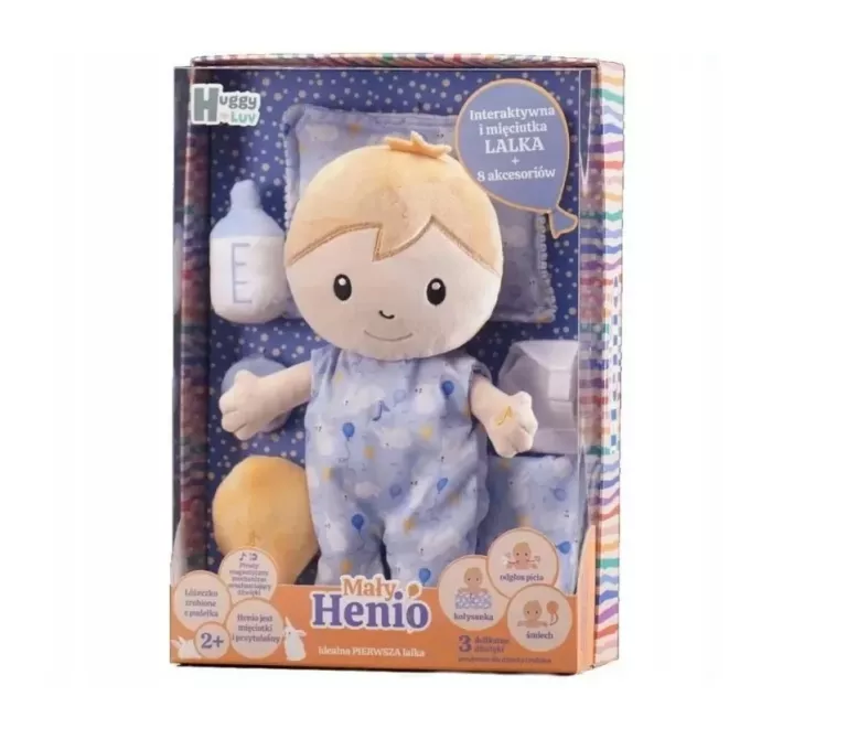 HUGGY LUV INTERAKTYWNA PIERWSZA LALKA SZMIACANA HENIO