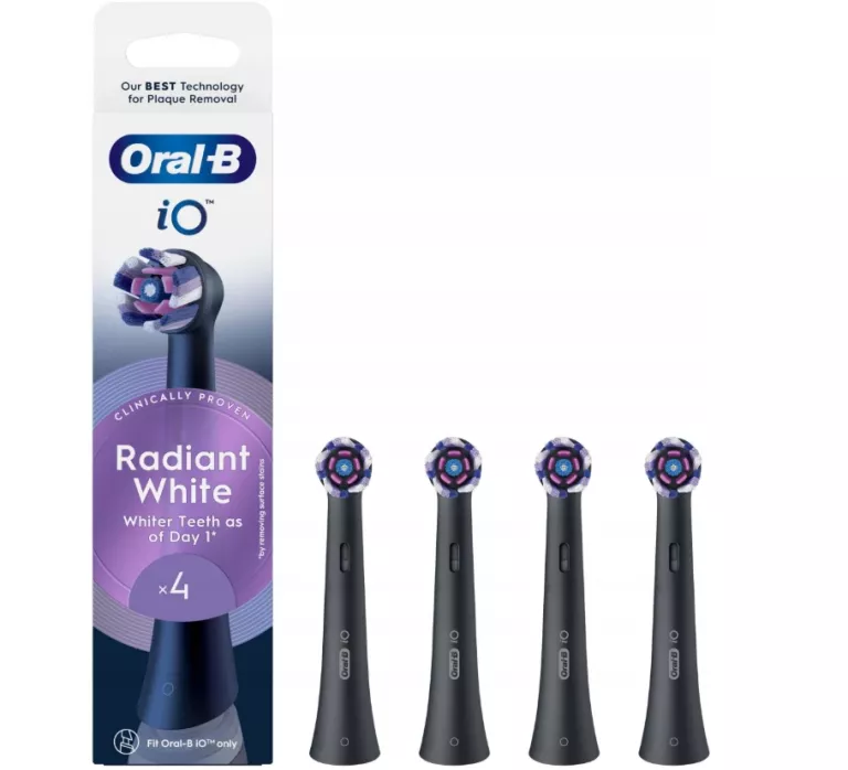 KOŃCÓWKI DO SZCZOTECZKI ORAL-B IO RADIANT WHITE 4SZT