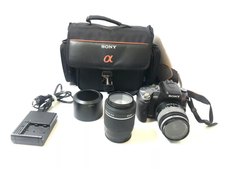 aparat-sony-a550-obiektyw-18-55mm-obiektyw-sony-55mm-torba-starowislna-16-krakow