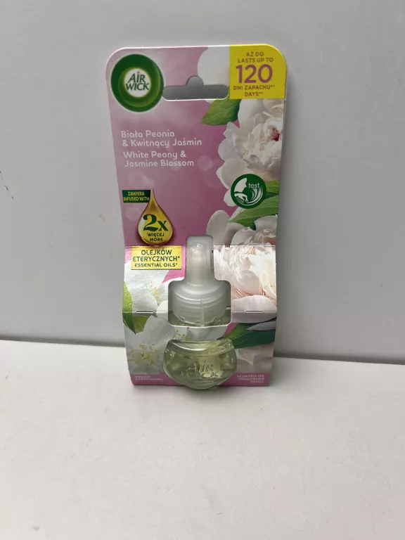 AIR WICK ELEKTRYCZNY BIAŁA PEONIA & KWITNĄCY JAŚMIN - WKŁAD 19 ML