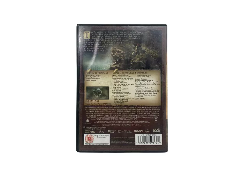 THE LORD OF THE RINGS THE TWO TOWERS DVD