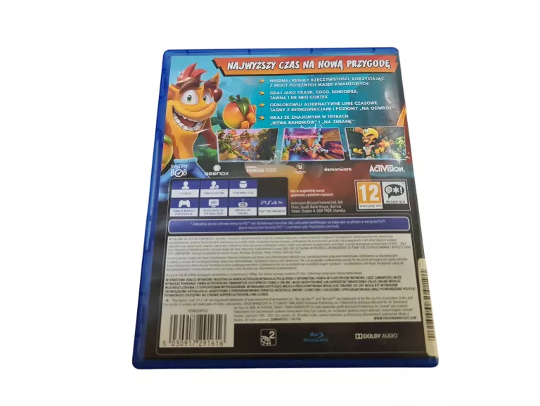 CRASH BANDICOOT 4 NAJWYŻSZY CZAS PS4