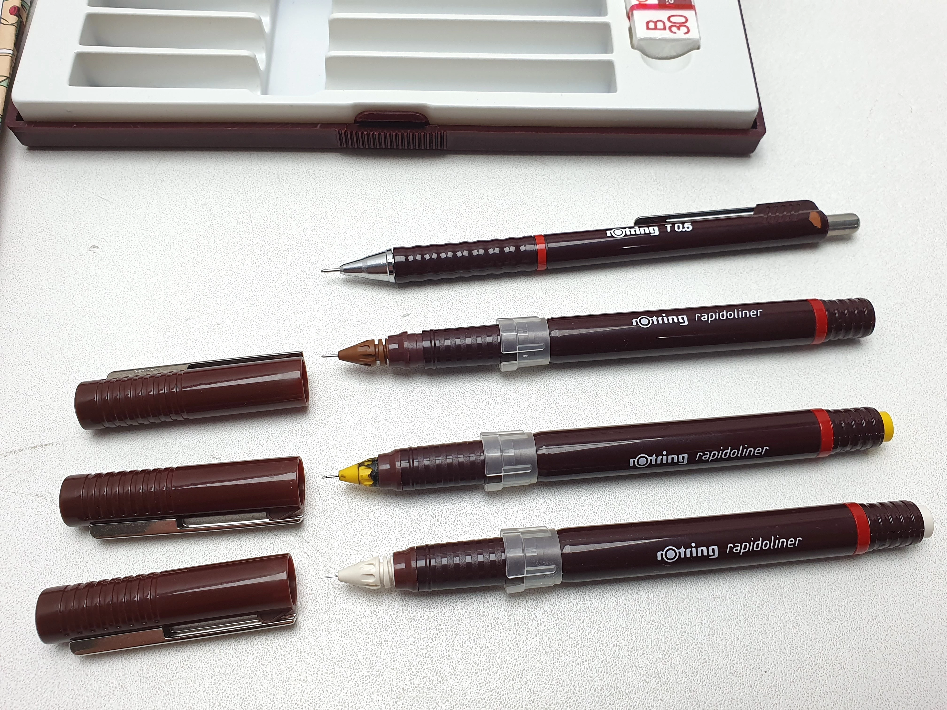 ZESTAW ROTRING RAPIDOLINER BUMKA RYSIKI PUDEŁKO | Rapidografy | Loombard.pl