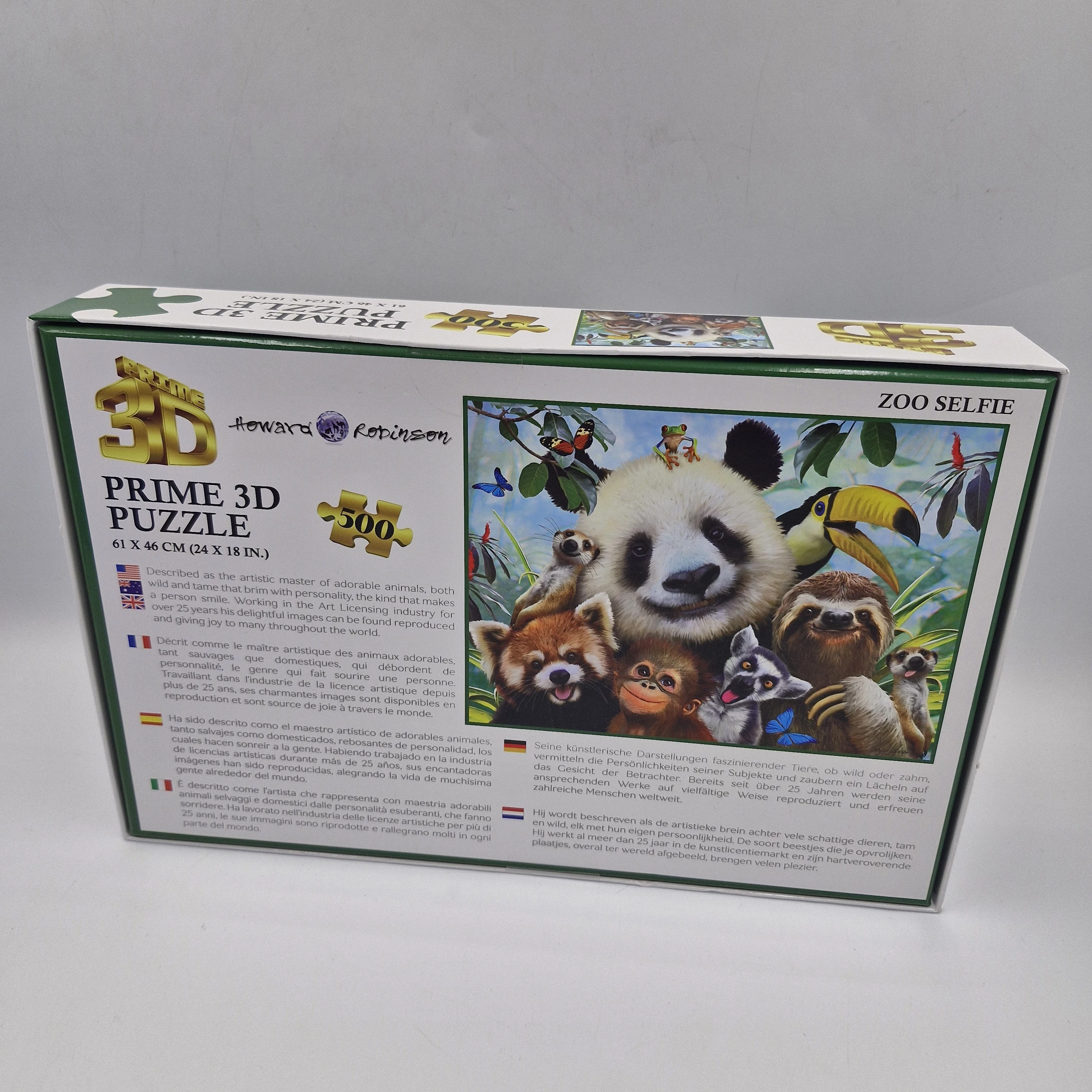 howard-robinson-prime-3d-zoo-selfie-puzzle-3d-61x46cm-500el-ean-gtin-670889100636