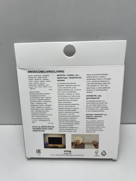 sinsay-home-led-ean-gtin-5906228660727