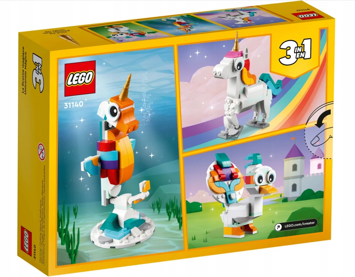 lego-creator-3w1-31140-magiczny-jednorozec-uszkodzone-pudelko-ean-gtin-5702017415932