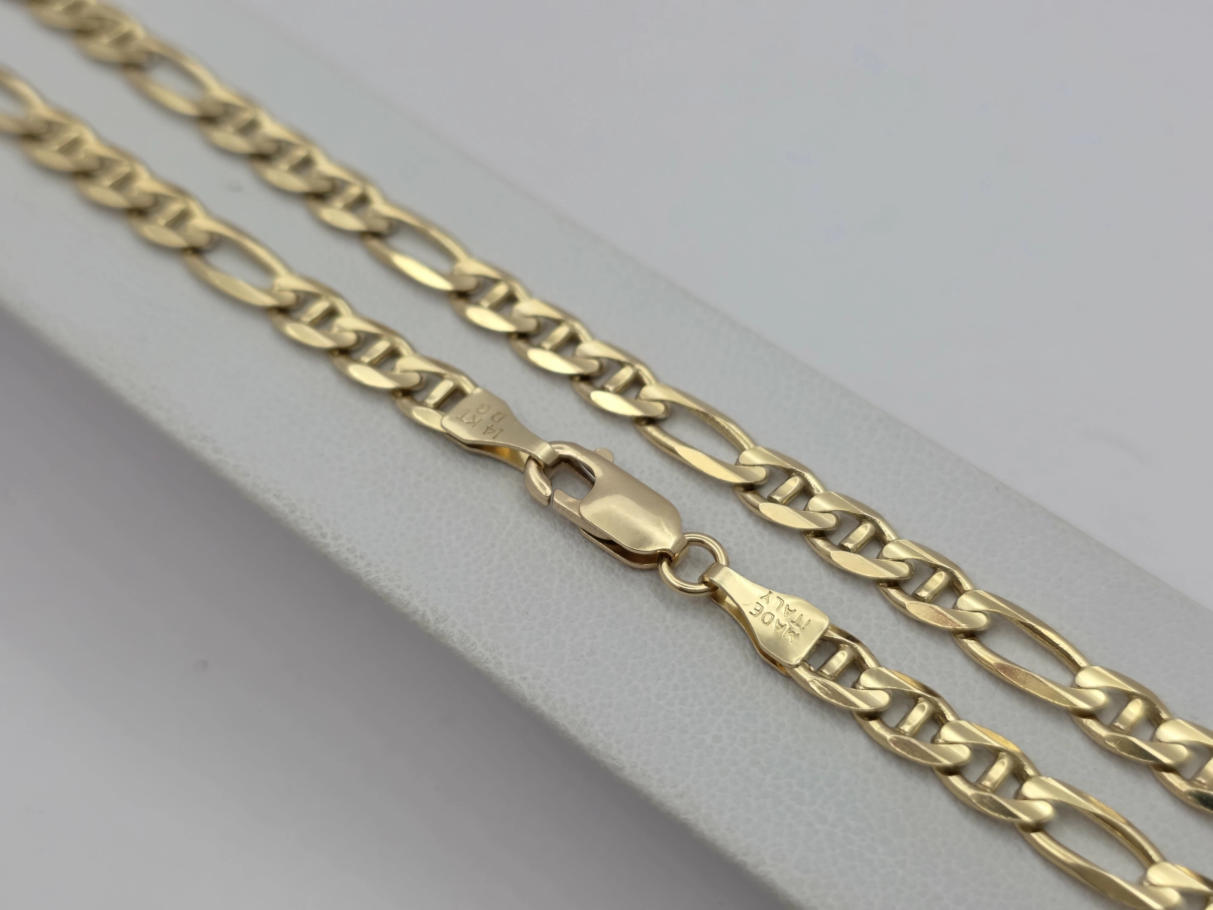 zloty-lancuszek-splot-figaro-585-14k-60cm-2066g-dlugosc-calkowita-6000