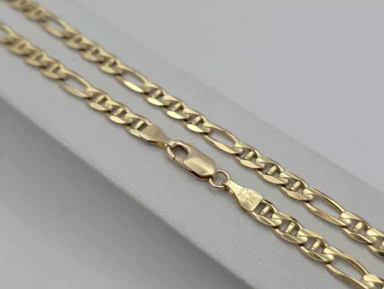 zloty-lancuszek-splot-figaro-585-14k-60cm-2066g-dlugosc-calkowita-6000