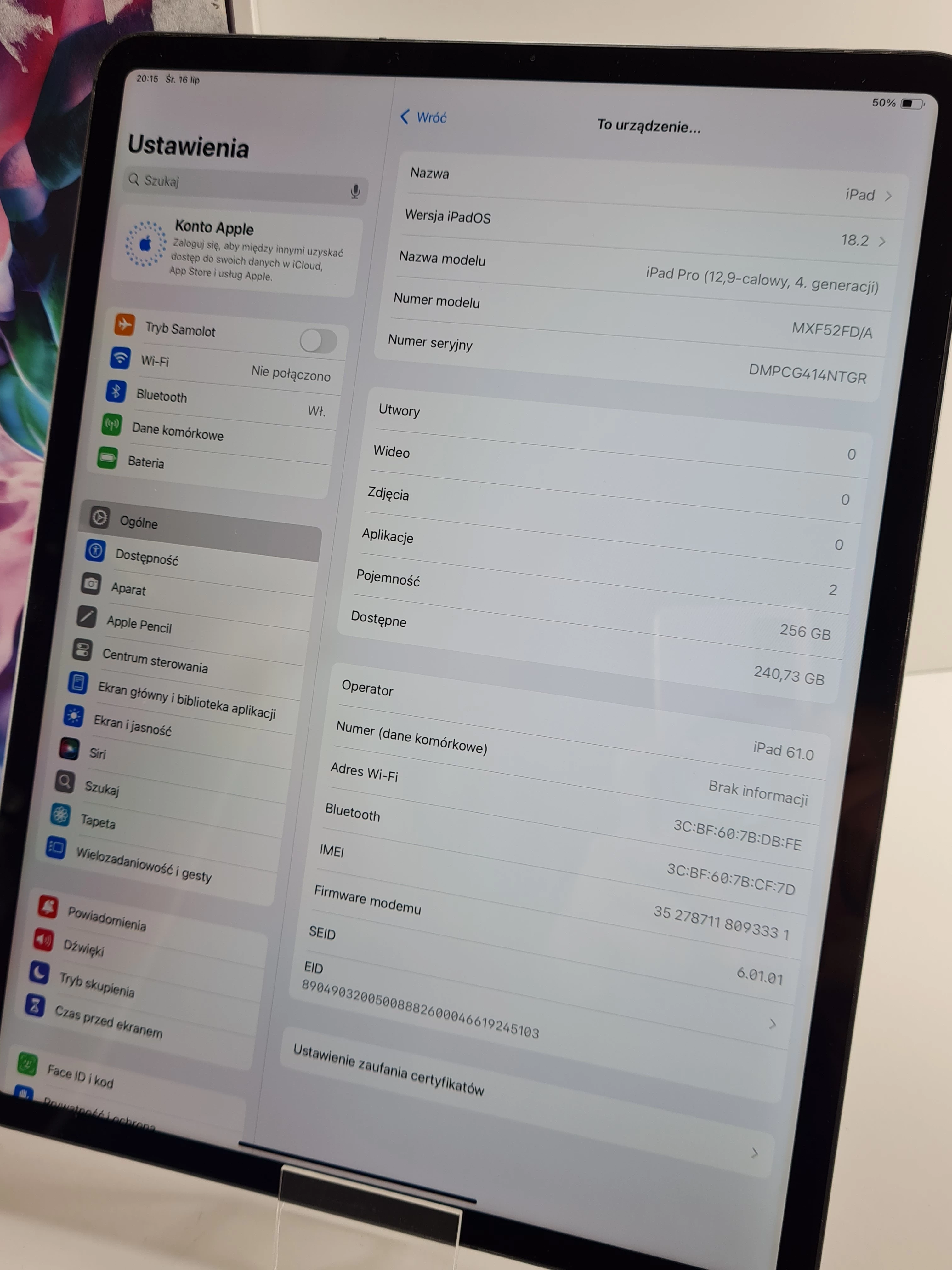 tablet-ipad-apple-pro-129-4gen-256gb-opis-ean-gtin-190199456532