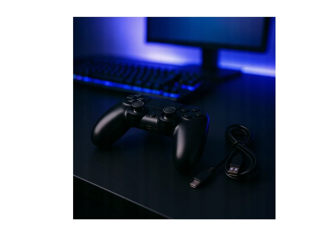 bezprzewodowy-kontroler-pad-kompatybilny-z-ps4-bluetooth-zamiennik-czarny-ean-gtin-5905241532813