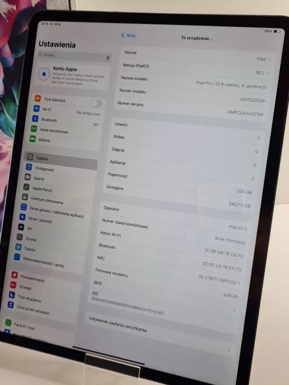 tablet-ipad-apple-pro-129-4gen-256gb-opis-ean-gtin-190199456532