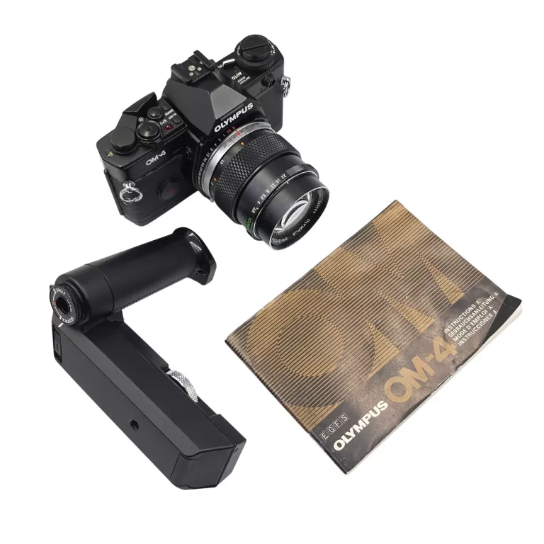 aparat-analogowy-olympus-om-4-olympus-100mm-f28-om-system-auto-t-certyfikaty-zgodnosci-218669-1