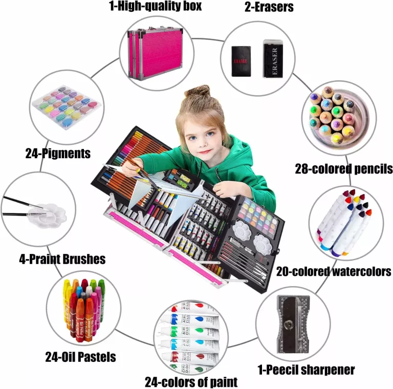139-el-zestaw-artystyczny-dla-dzieci-rozowa-walizka-prezent-na-swieta-liczba-sztuk-w-zestawie-139