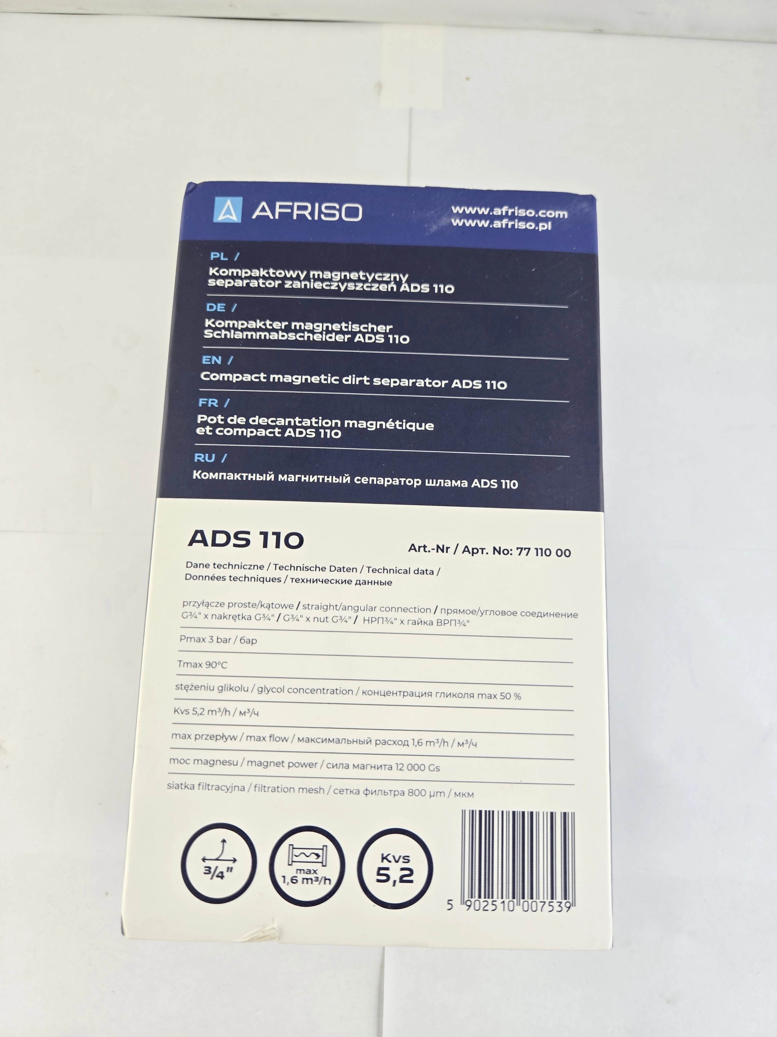 separator-zanieczyszczen-afriso-ads-110-ean-gtin-5902510007539