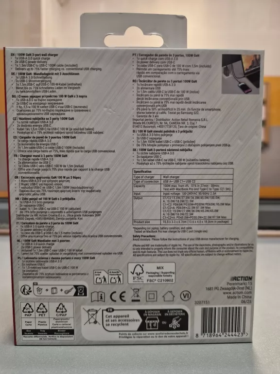 ladowarka-szybka-100w-scienna-re-load-gan-tech-3-port-usb-a-2-x-usb-c-ean-gtin-8718964201242