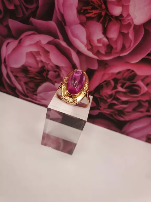 zloty-pierscien-z-rozowym-oczkiem-proba-585-r-22-stan-opakowania-229205-340261