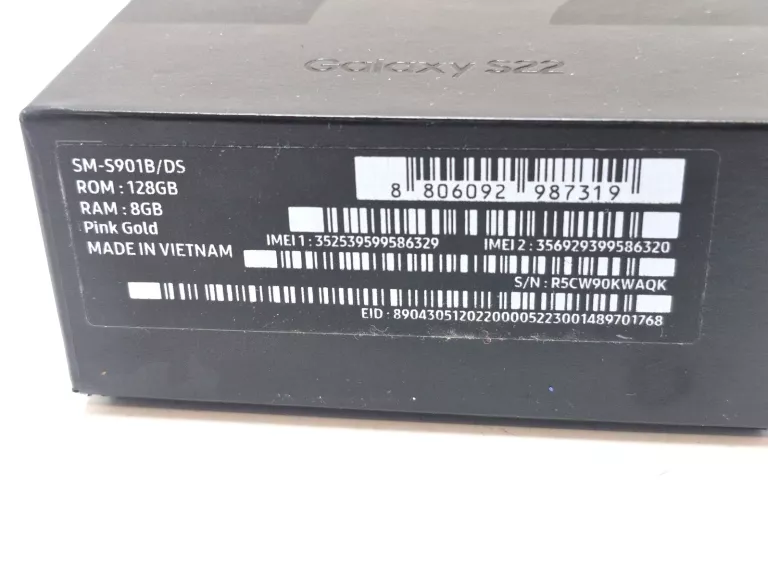 SMARTFON SAMSUNG GALAXY S22 8 GB / 128 GB 5G RÓŻOWY