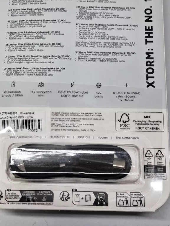 POWERBANK 20000MAH XTORM