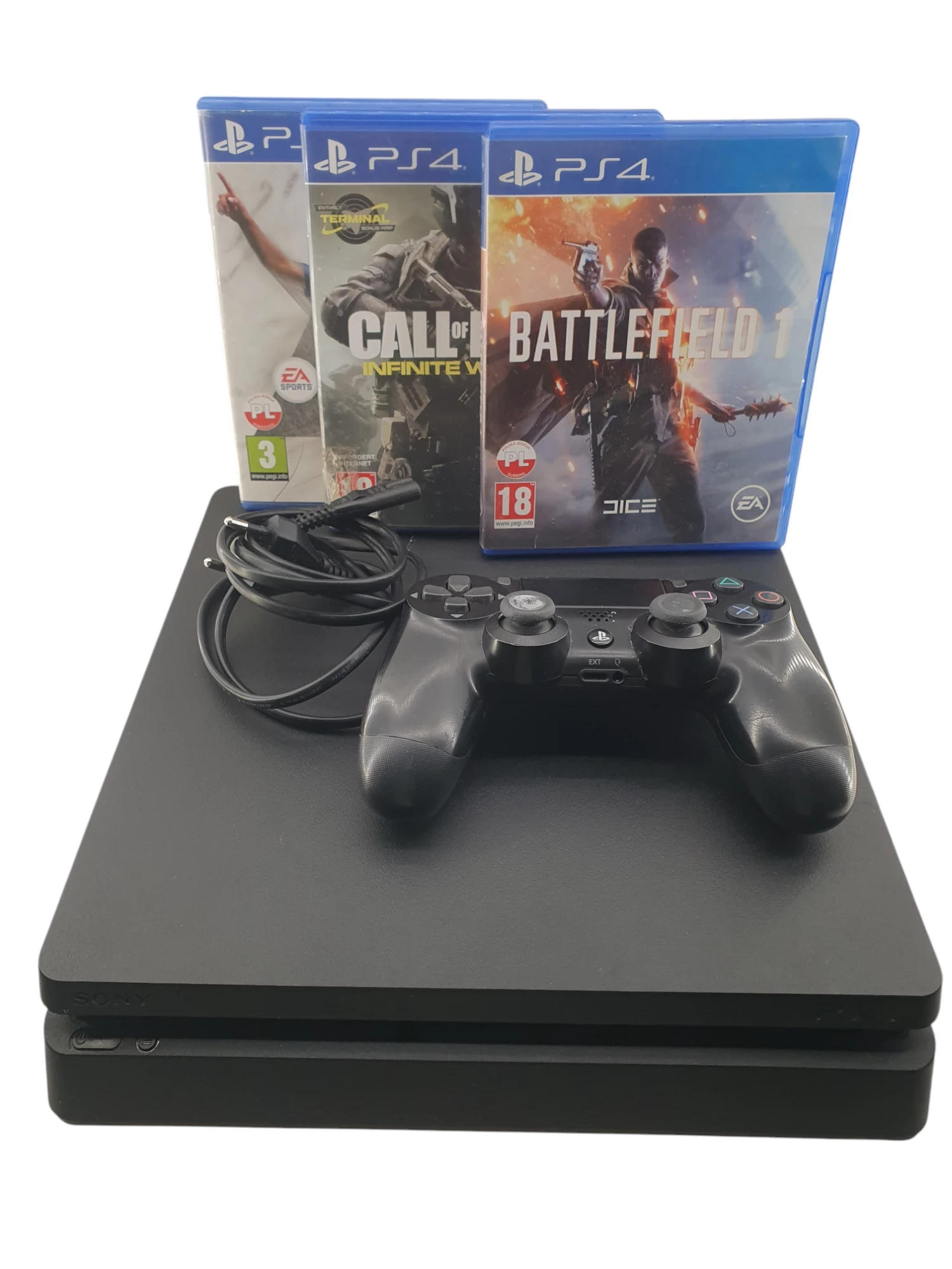 konsola-ps-4-slim-cuh-2116a-500gbpad-4-gry-waska-2-laziska-gorne