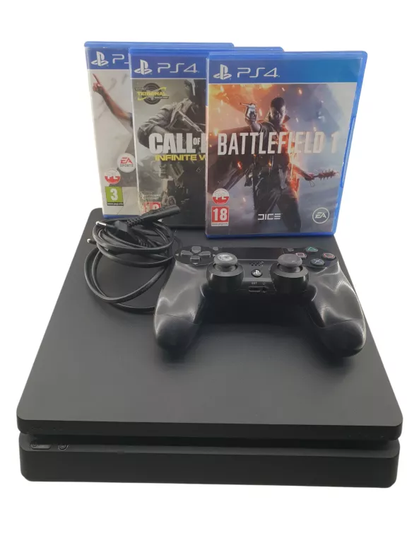 konsola-ps-4-slim-cuh-2116a-500gbpad-4-gry-waska-2-laziska-gorne