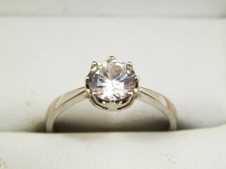 PIĘKNY DAMSKI PIERŚCIONEK SREBRNY PR 925 ROZM 16