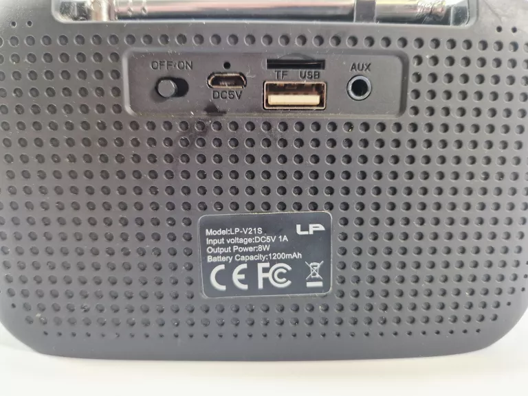 GŁOŚNIK LP-V21S | LP | 8W | CZARNY | Z FUNKCJA RADIA