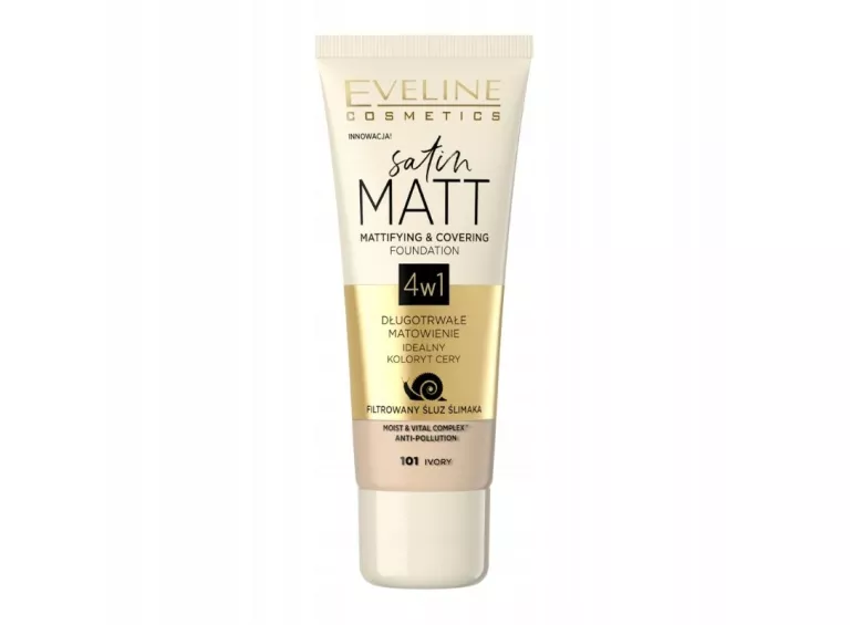 EVELINE COSMETICS SATIN MATT PODKŁAD 101 IVORY
