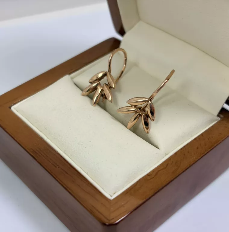 WYRÓB JUBILERSKI PIĘKNE ZŁOTE  KOLCZYKI 583