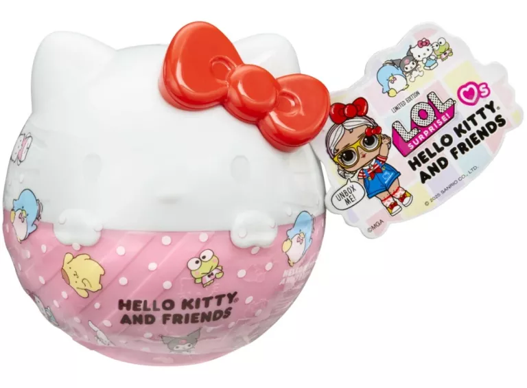 KULA NIESPODZIANKA Z LALECZKĄ L.O.L. SURPRISE HELLO KITTY AND FRIENDS