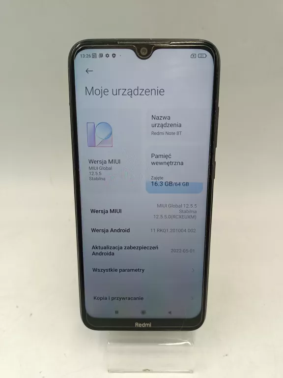 TELEFON XIAOMI REDMI NOTE 8T 4GB/64GB
