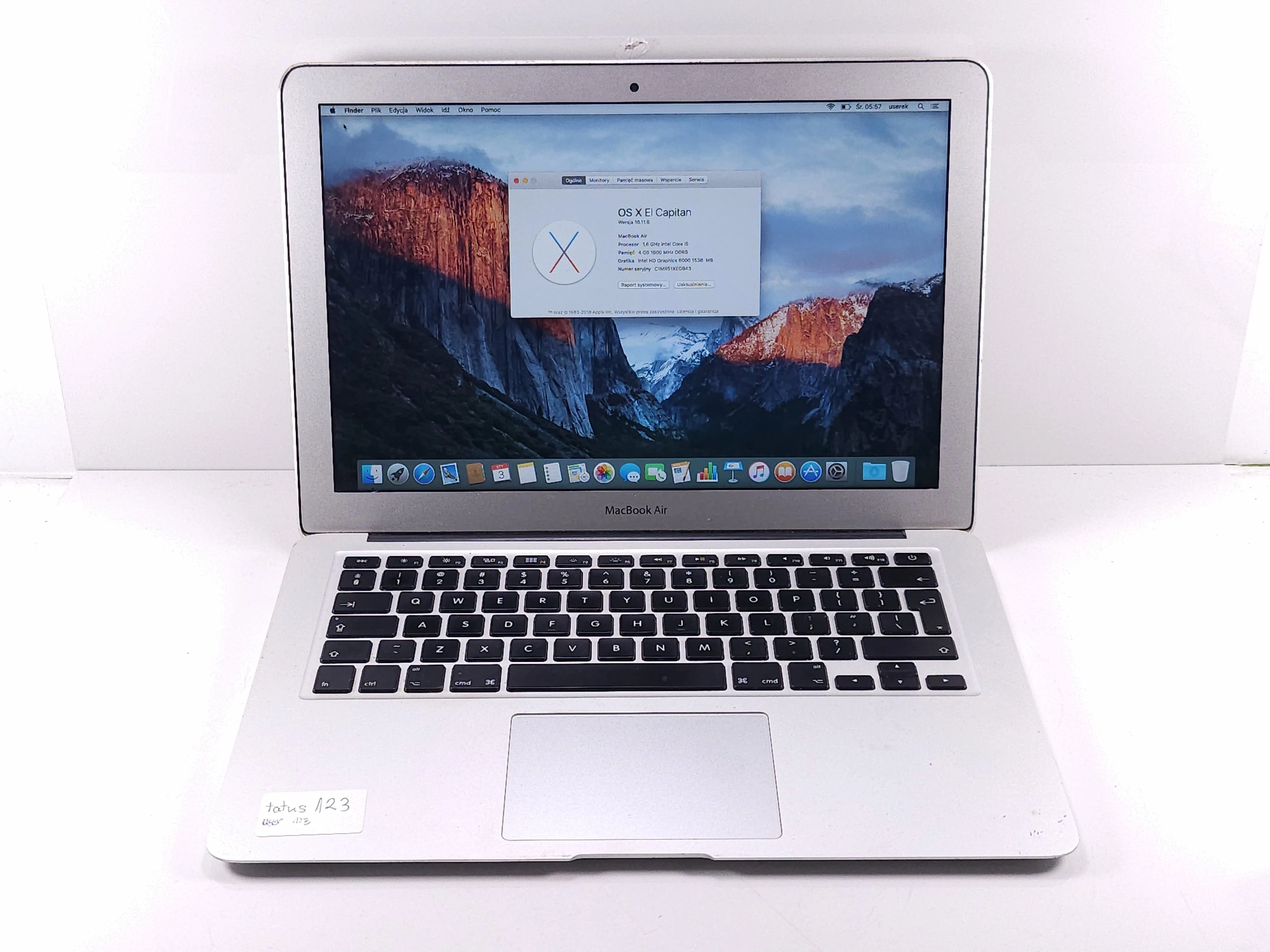 laptop-apple-macbook-air-a1466-2015-intel-i54gb-ramintelhd6000128gb-ssd-glogowska-66-poznan-ska-x