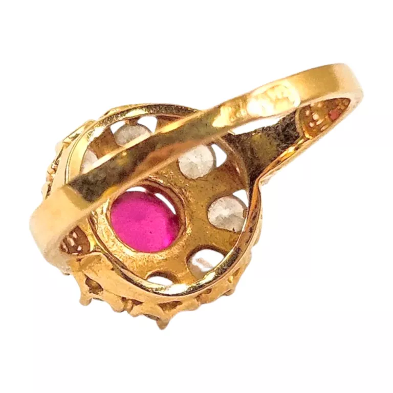 PRZEŚLICZNY ZŁOTY PIERŚCIONEK 14K P.585 3,64 G / ROZMIAR: 13