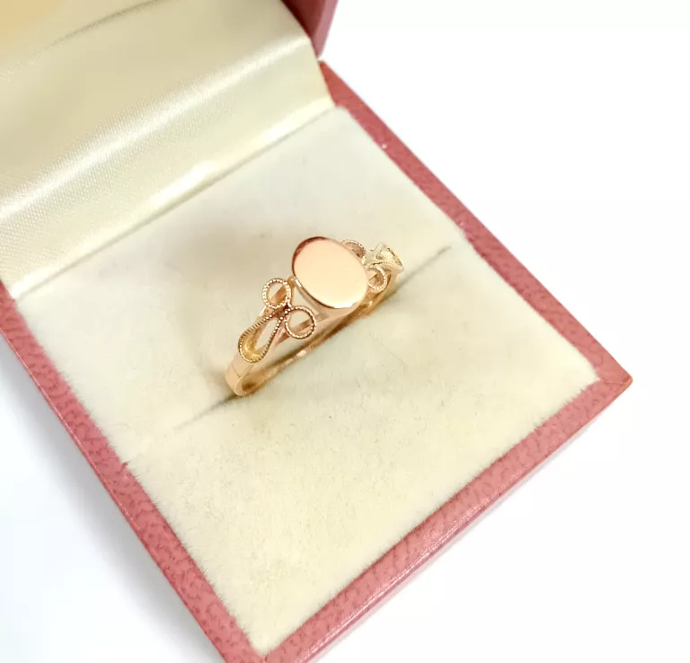 CUDOWNY ZŁOTY PIERŚCIONEK PR.585 R.14