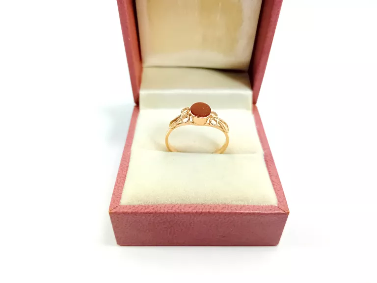 CUDOWNY ZŁOTY PIERŚCIONEK PR.585 R.14