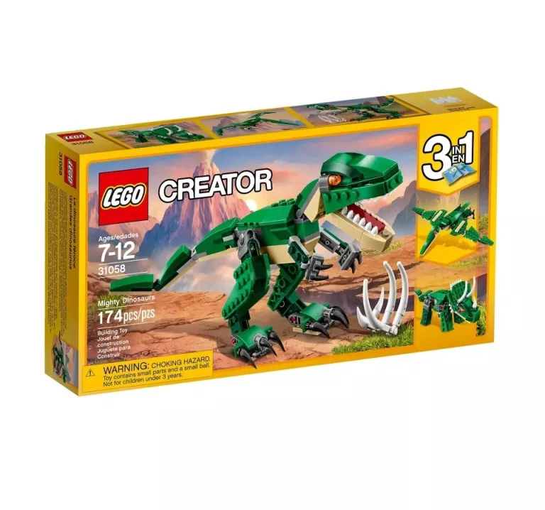 LEGO CREATOR 3 W 1 31058 POTĘŻNE DINOZAURY
