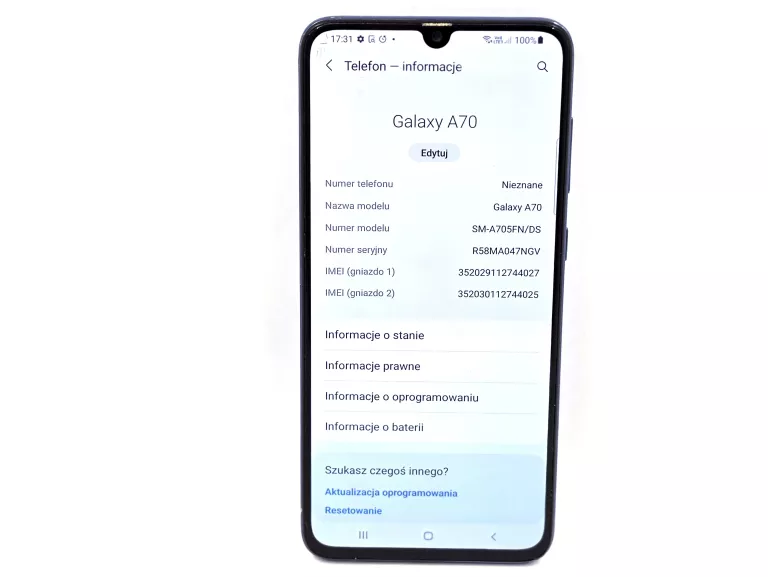 SAMSUNG GALAXY A70 6/128GB NFC ANDROID 11 DUAL SIM