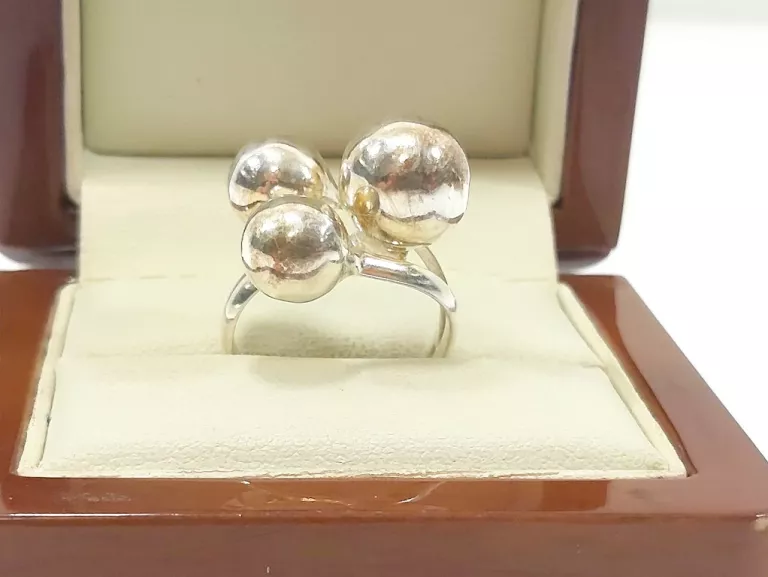 NIESPOTYKANY SREBRNY PIERŚCIONEK ROZMIAR 12