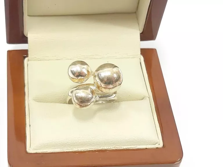 NIESPOTYKANY SREBRNY PIERŚCIONEK ROZMIAR 12