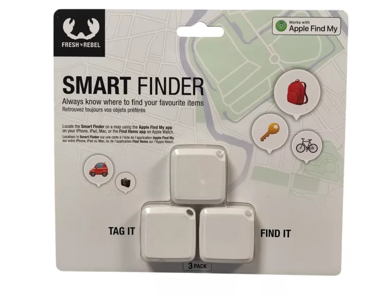 3X LOKALIZATOR KLUCZY GPS FRESH'N REBEL SMART FINDER DO APPLE FIND MY