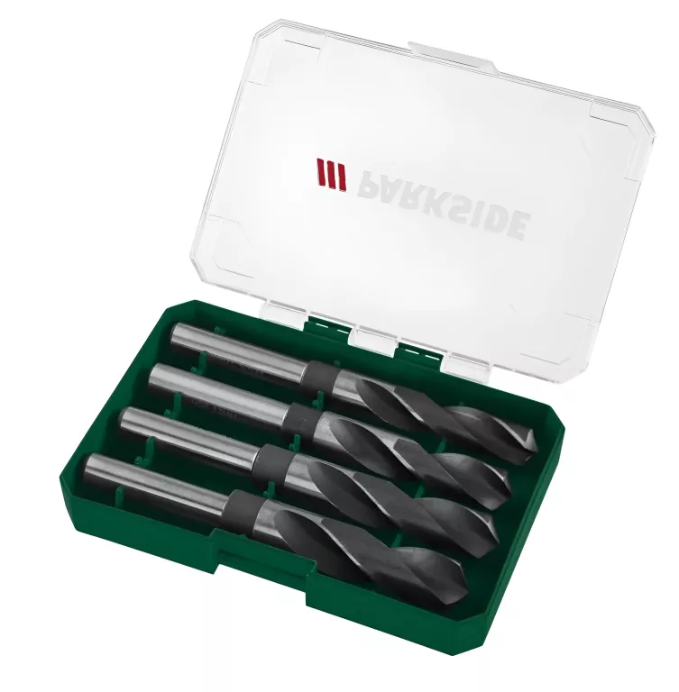 ZESTAW WIERTEŁ SPIRALNYCH HSS ZE STALI WĘGLOWEJ PARKSIDE 4 SZT. *FABRYKA*