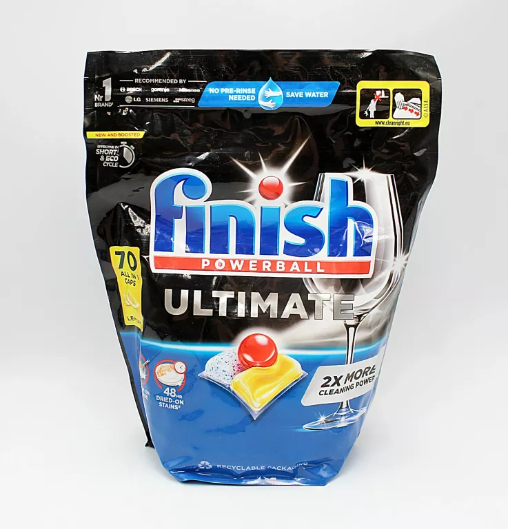 KAPSUŁKI DO ZMYWARKI FINISH ULTIMATE ALL IN ONE LEMON 70 SZTUK