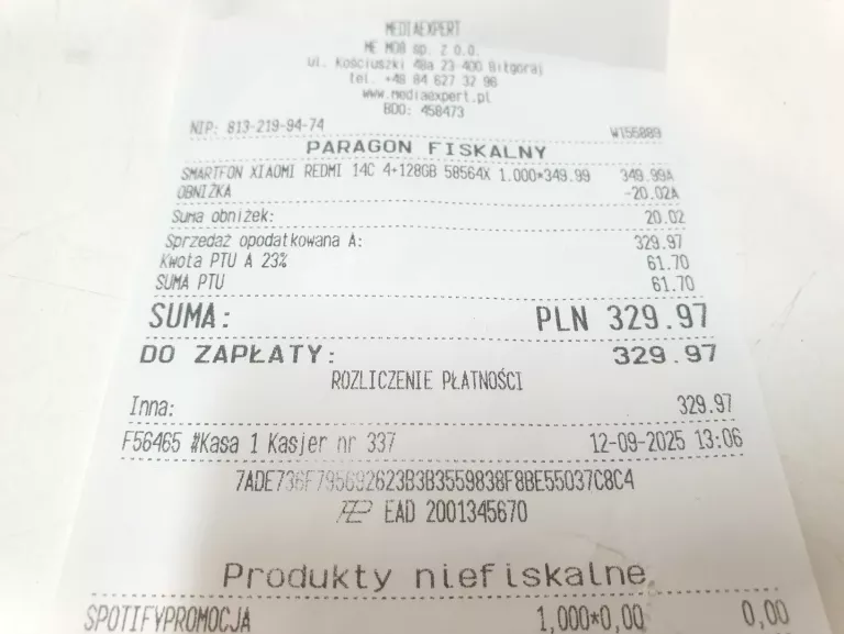 TELEFON XIAOMI REDMI 14C 4/128GB ETUI GW