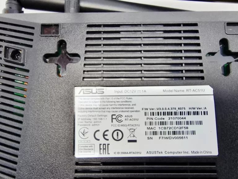 ROUTER ASUS RT-AC51U 2.4 / 5 GHZ