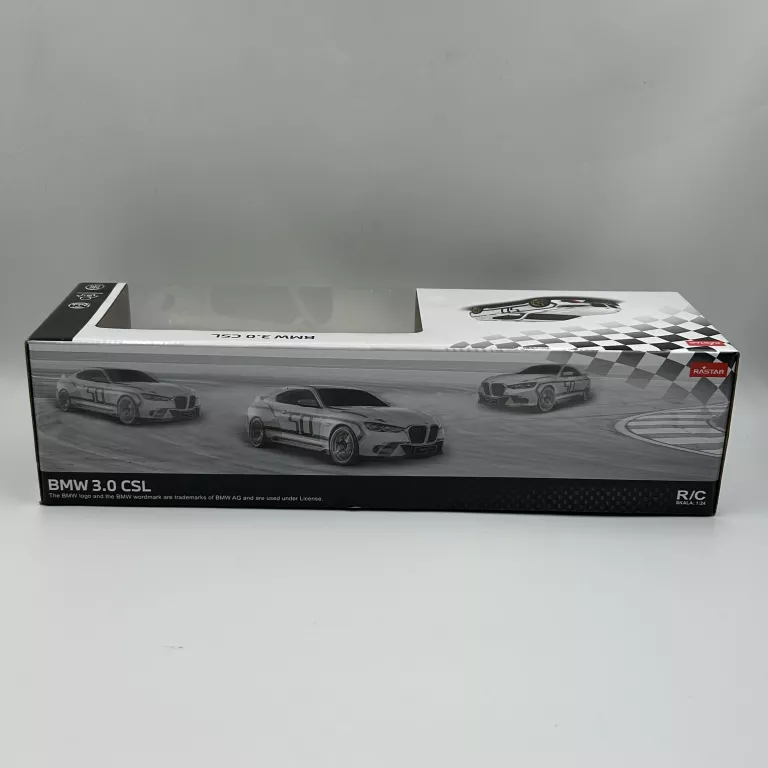 RASTAR SAMOCHÓD ZDALNIE STEROWANY R/C BMW 3.0 CSL SKALA 1:24 BIAŁY